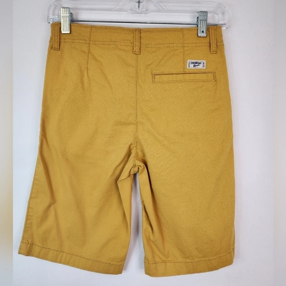 OshKosh B'gosh Boys Shorts Yellow Adjustable Waist NWT Size 10